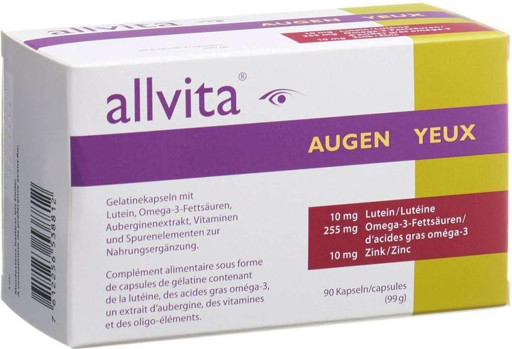 Actual product image Allvita Eyes (90 pcs., Capsules, 146 g)