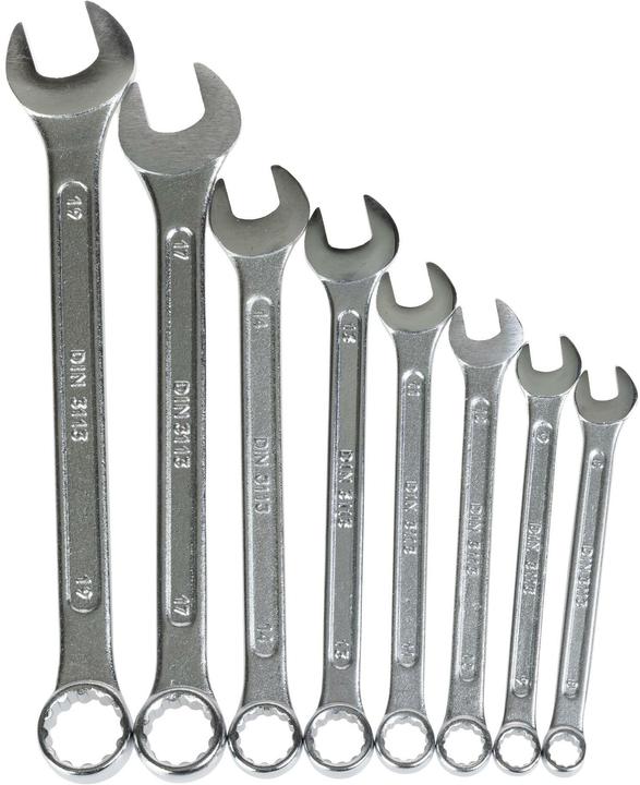 Actual product image Struct 8-piece combination spanner set