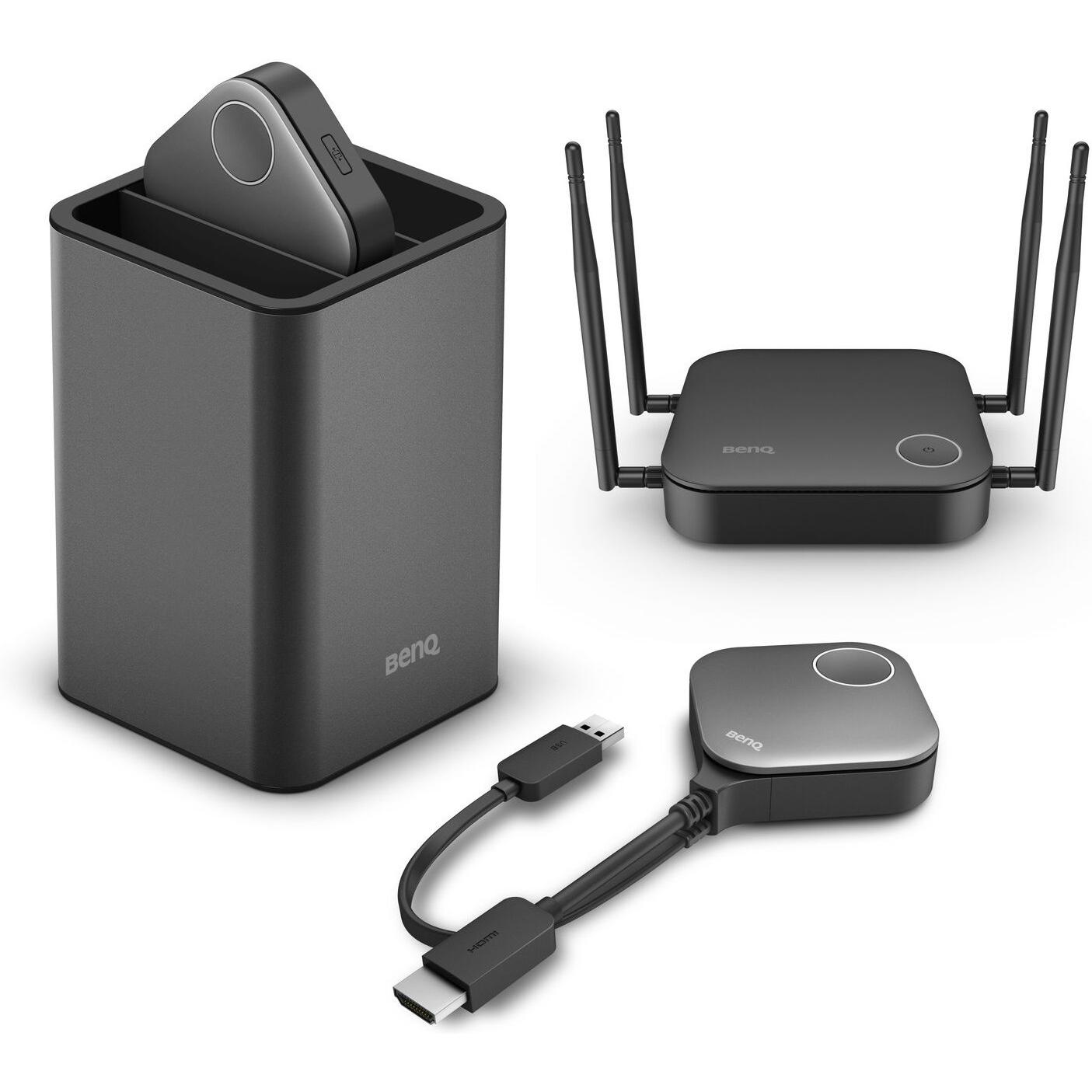BenQ InstaShow WDC20 (15 m, HDMI 1.4a, HDMI 1.4b), Wireless Transmitter, Schwarz