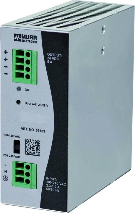 Image du produit Murr Elektronik Bloc d'alimentation rail DIN 28 V/DC 5 A 1 x - Bloc d'alimentation