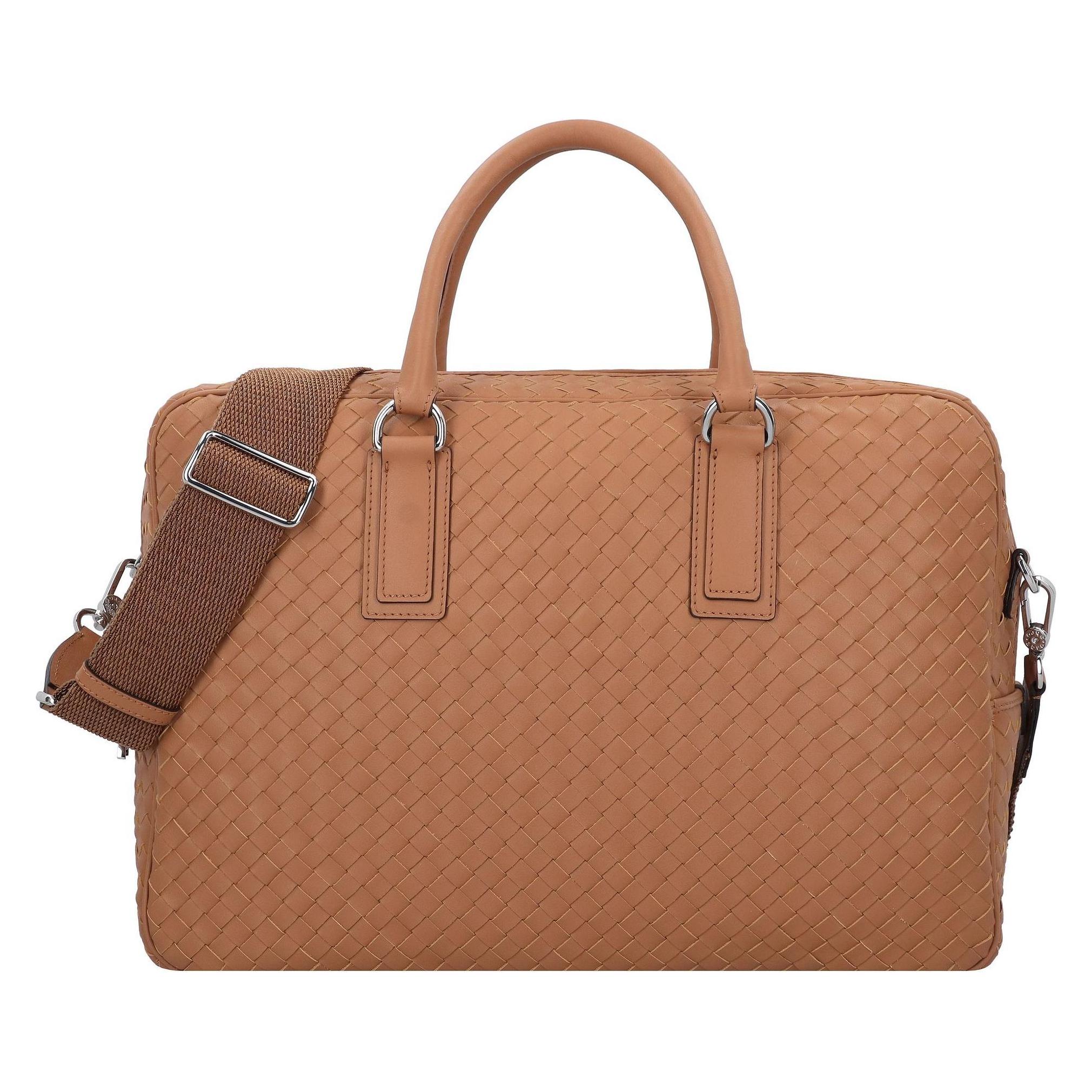 Abro, Damen, Handtasche, Lotus Handtasche Leder 40.5 Cm, Braun