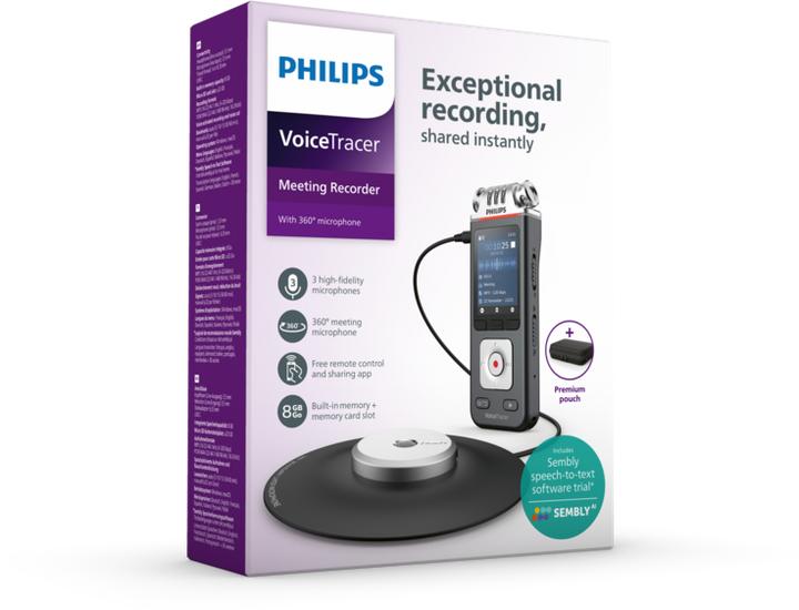 Produktbild Philips DVT8115 Digital Voice Tracer (8 GB)