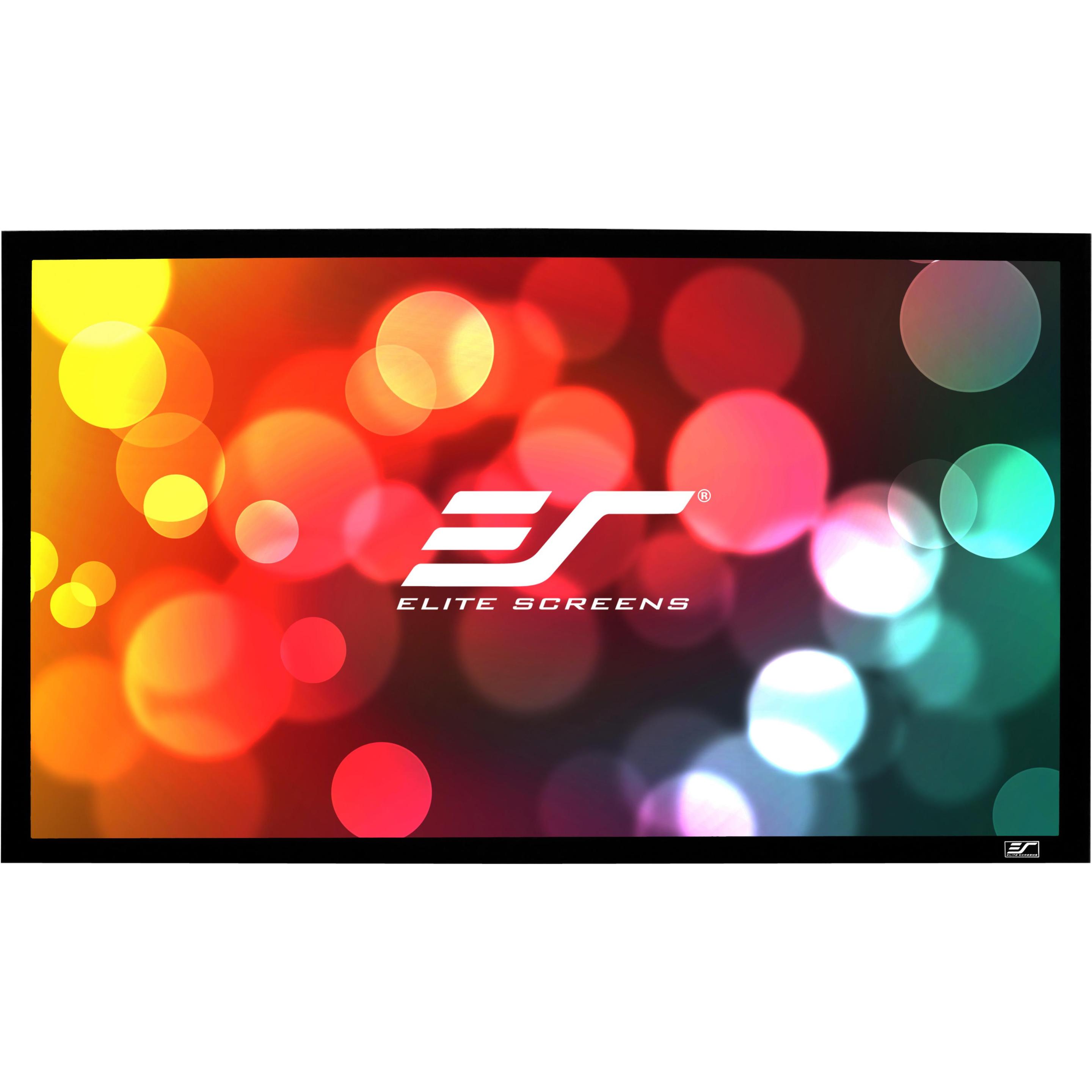 Elite Screens Sable Frame (150", 16:9), Leinwand, Schwarz