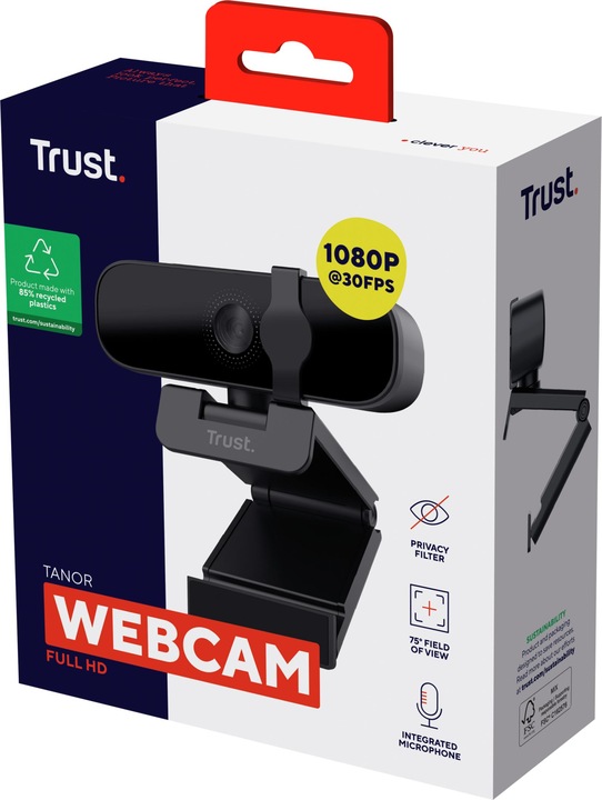 Produktbild Trust Tanor Full HD Webcam