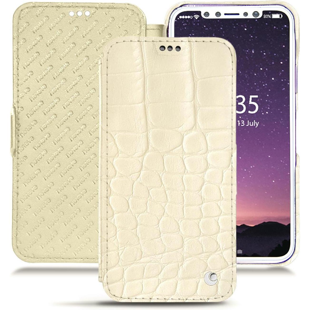 Thumbnail - Noreve Lederschutzhülle Wallet (Apple iPhone 7 Plus), Smartphone Hülle, Braun