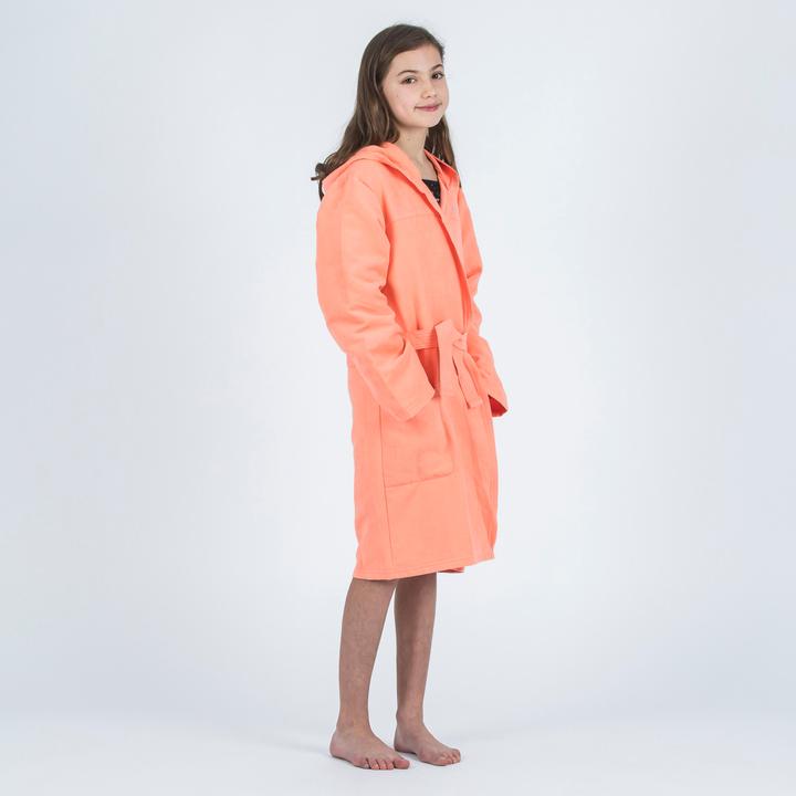 Actual product image Nabaiji Children's bathrobe microfibre compact - coral (122)