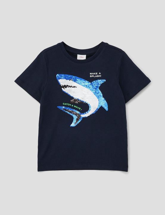 Produktbild S.Oliver T-Shirt T-Shirt mit Wendepailletten (92)