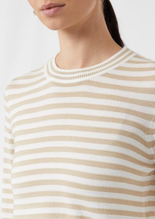 Produktbild Comma Strickpullover Schmaler Ringelpullover aus Feinstrick (34)