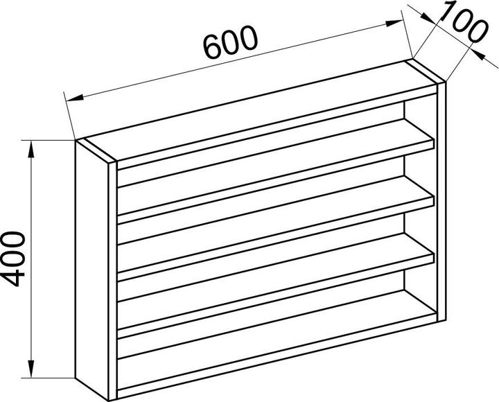 Produktbild VCM Esilo (60 x 40 x 10 cm)