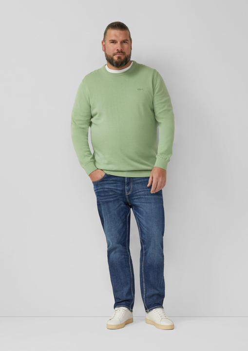 Produktbild s.Oliver Strickpullover mit Logo-Stickerei (XXL)
