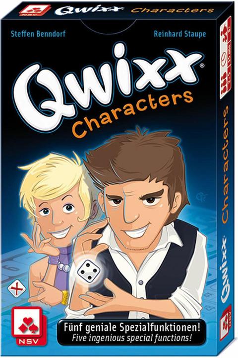 Immagine prodotto ASS Altenburg Qwixx Personaggi, gioco di dadi, per 2-5 giocatori, da 8 anni (espansione DE) (Tedesco)