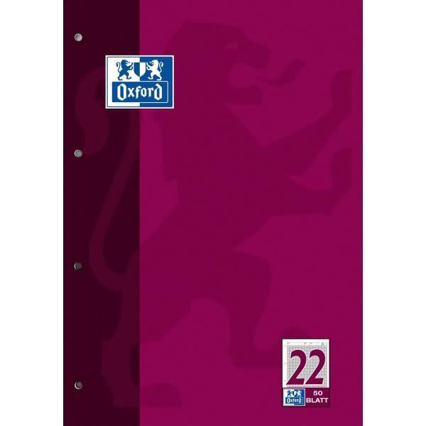Immagine prodotto Oxford Blocco per fogli di lavoro, A4, sentenza 22 (A4, Righe, Copertina rigida)