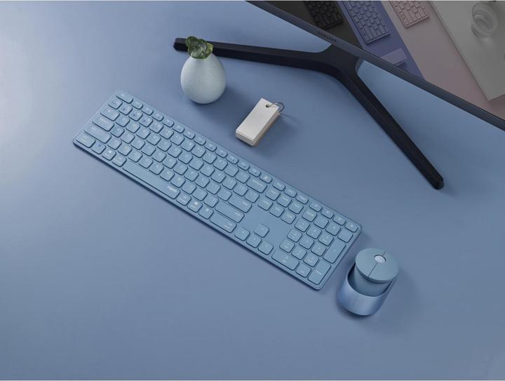 Actual product image Rapoo 9850M DE-Layout, blau (Germany, Wireless)