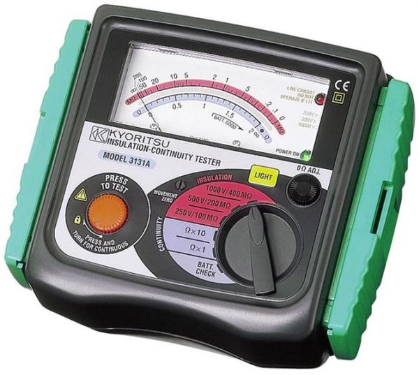 Elma Instruments Kyoritsu 3131A isolation tester 250,500 og 1000 Volt Cat III