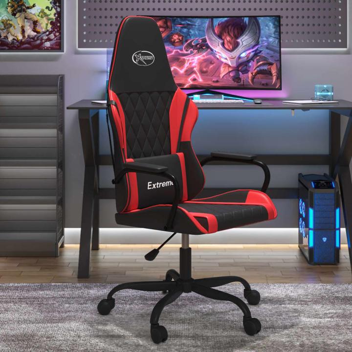 Image du produit vidaXL Gaming-Stuhl Schwarz und Rot Kunstleder,Farbe: Schwarz und