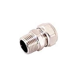 Golan Pipe Systems, Zubehör Sanitärinstallation, kompr.overgang 20x3/4 N - 20x3/4 nippel kompressionsovergang til alupex...