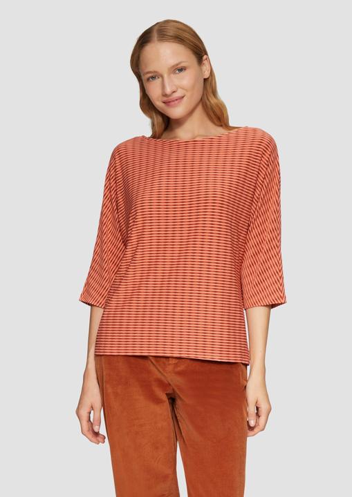 Produktbild S.Oliver T-Shirt Strukturiertes Shirt mit Fledermausärmeln (46)