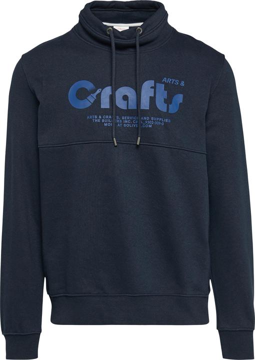 Produktbild s.Oliver Sweatshirt Sweatshirt mit Frontprint und Snood-Kragen (S)