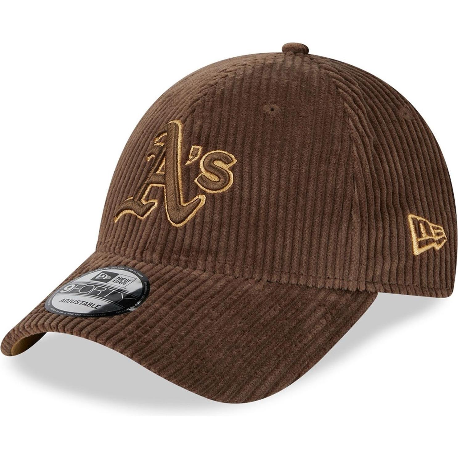 New Era, Herren, Cap, 9Forty Strapback Cap - Wide Kord Oakland Athletics, Braun, (One Size)