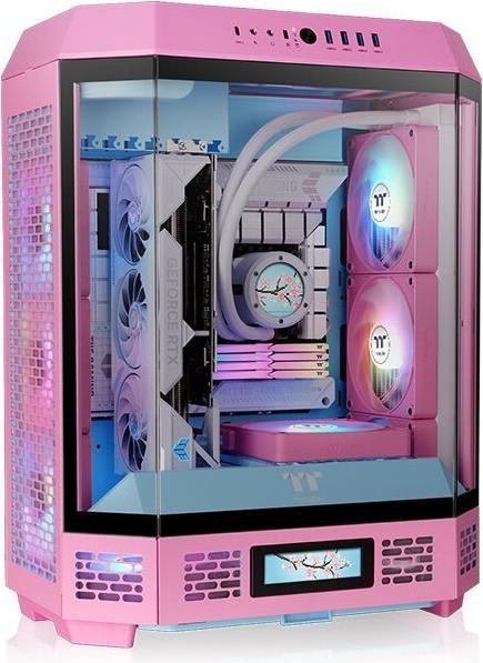 Produktbild Thermaltake The Tower 600 (pink, Tempered Glass x 3) (Mini-ITX, ATX, mATX)