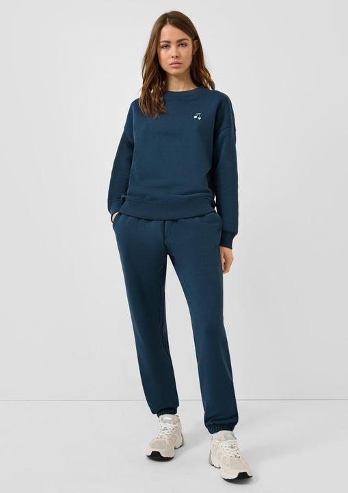 Produktbild s.Oliver Sweatshirt Weiches Sweatshirt mit kleiner Stickerei (M)