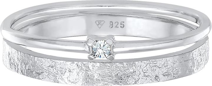 Immagine prodotto Elli Anello di cristallo, organico, set di anelli, anello solitario (54, 925 Argento)