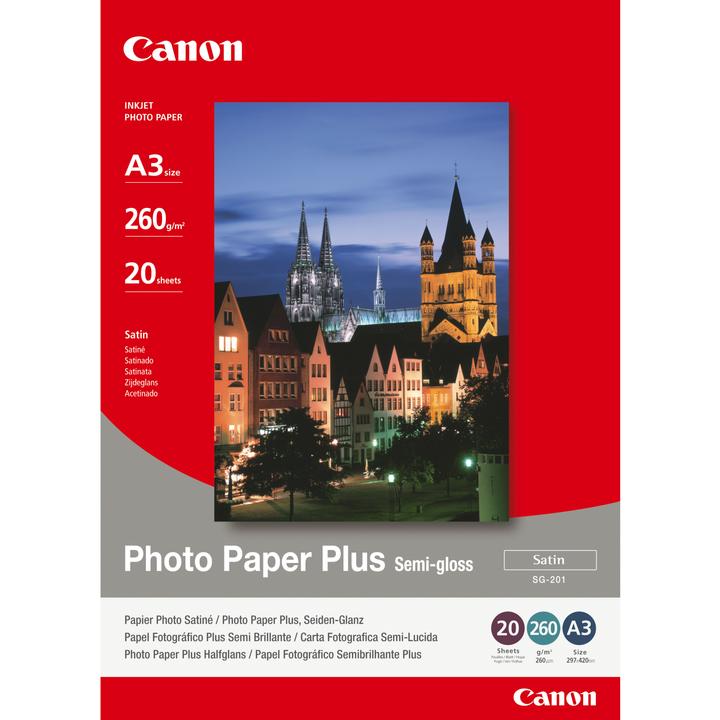 Actual product image Canon SG-201 Plus Semi-Gloss (260 g/m², A3, 20 x)