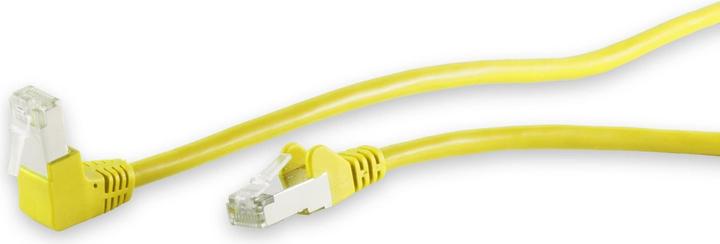 Produktbild Shiverpeaks S/CONN maximum connectivity Netzwerkkabel-Patchkabel, cat 6, S/FTP, PIMF, Winkel-gerade, gelb, 3,0m (S/FTP, CAT6, 3 m)