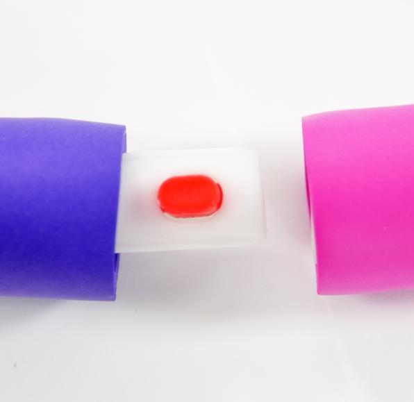 Produktbild Kögler Fitness Hula Hoop Reifen, in 8 Teilen, pink/lila (95 cm, 940 g)