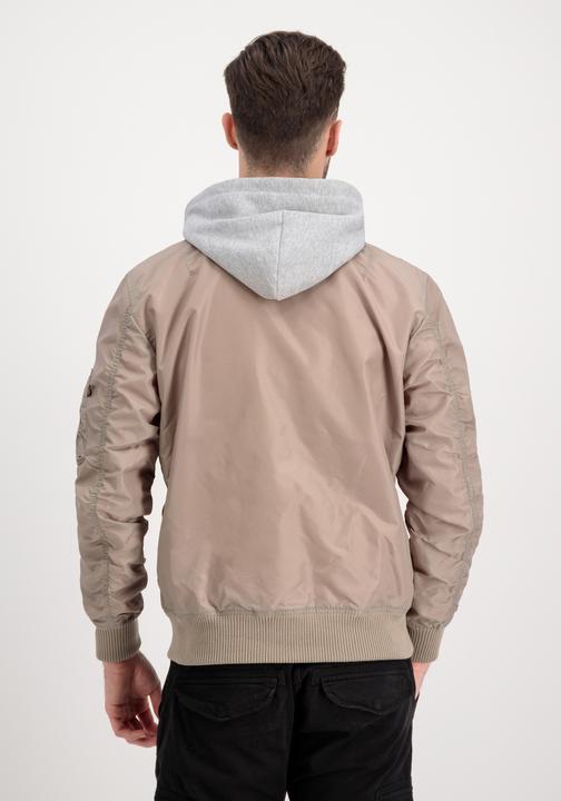 Immagine prodotto Alpha Industries Bomber con cappuccio integrato e tag Remove Before Flight (XL)