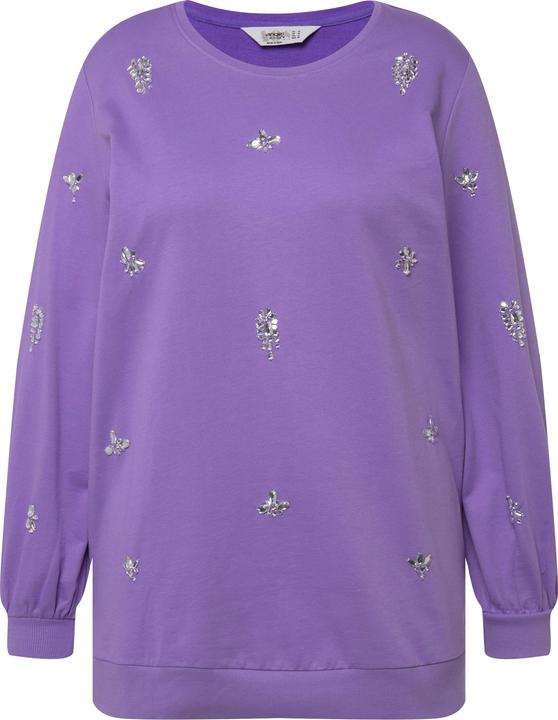 Produktbild Angel of Style Sweatshirt, Ziersteinchen, Rundhals, Ballon-Langarm (50)