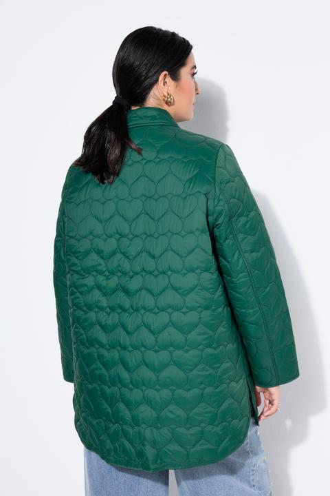 Actual product image Studio Untold Short coat, loose shape, quilted, hearts pattern