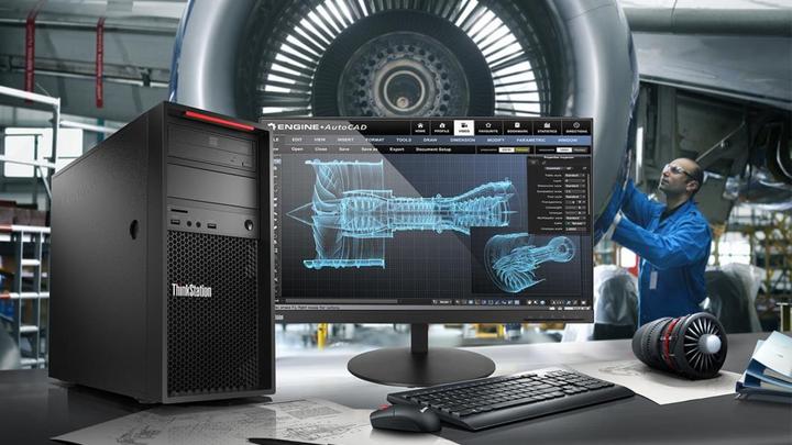 Produktbild Lenovo ThinkStation P520c (256 GB, 16 GB, Intel Xeon W-2133, Quadro P4000)