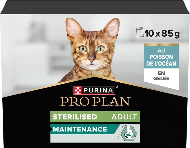 Produktbild Purina ONE Nassfutter Adult Sterilized Gelée Hochseefisch 10 x 85 g (Adult, 10 Stk., 850 g)