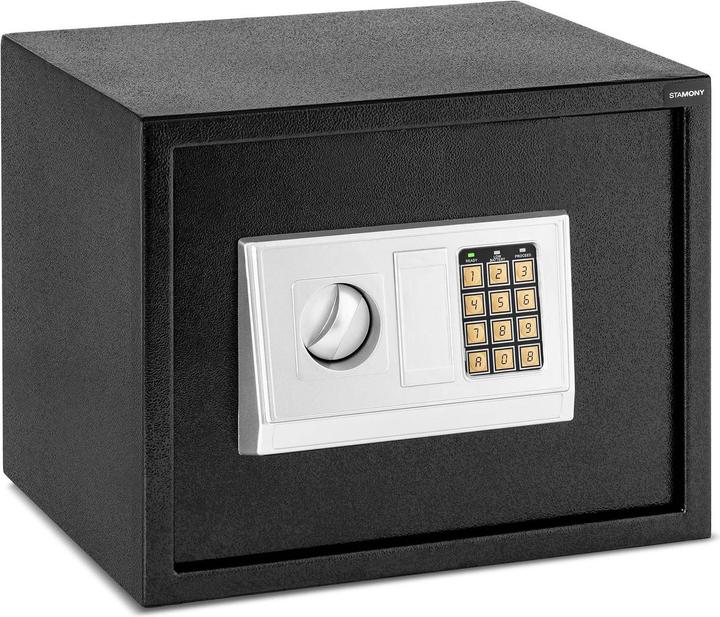 Produktbild Stamony Möbeltresor klein Tresor Safe Schranktresor Zahlenschloss Möbelsafe 38x 30x 30cm