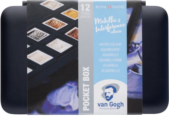 Image du produit Van Gogh Aquarell Pocketbox Metallic 12 (Multicolore)