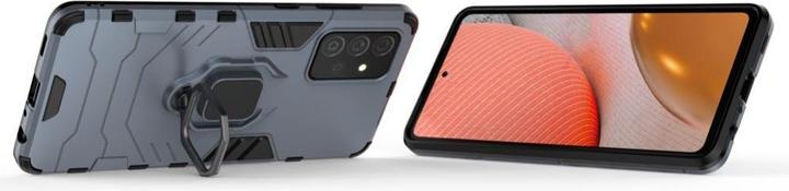 Image du produit Hurtel Ring Armor Case Kickstand Tough Rugged Cover pour Samsung Galaxy A72 4G bleu (Samsung Galaxy A72)