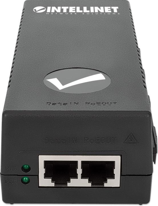 Actual product image Intellinet PoE+, 10/100/1000 Mbps RJ-45, 100 - AC, DC (1 Ports)