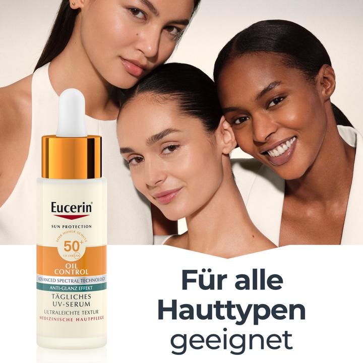 Image du produit Eucerin SUN Face Oil Control Serum LSF50+ Flasche 30 ml (Crème solaire visage, SPF 50+, 30 ml)