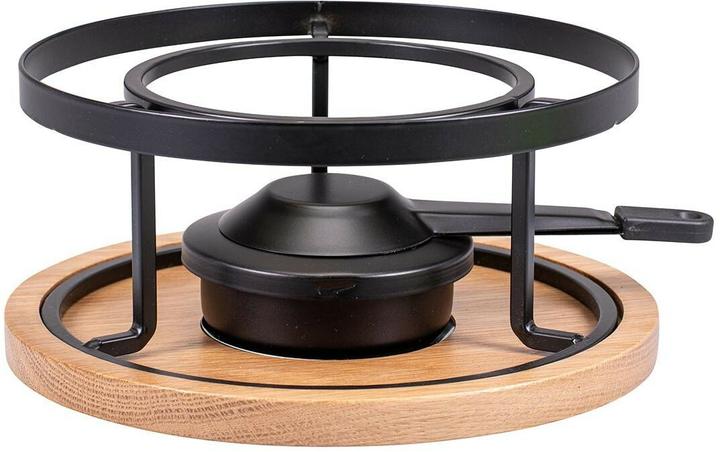 Kadastar Fondue-Rechaud Ø 20.5 cm, Braun/Schwarz, Material: Edelstahl