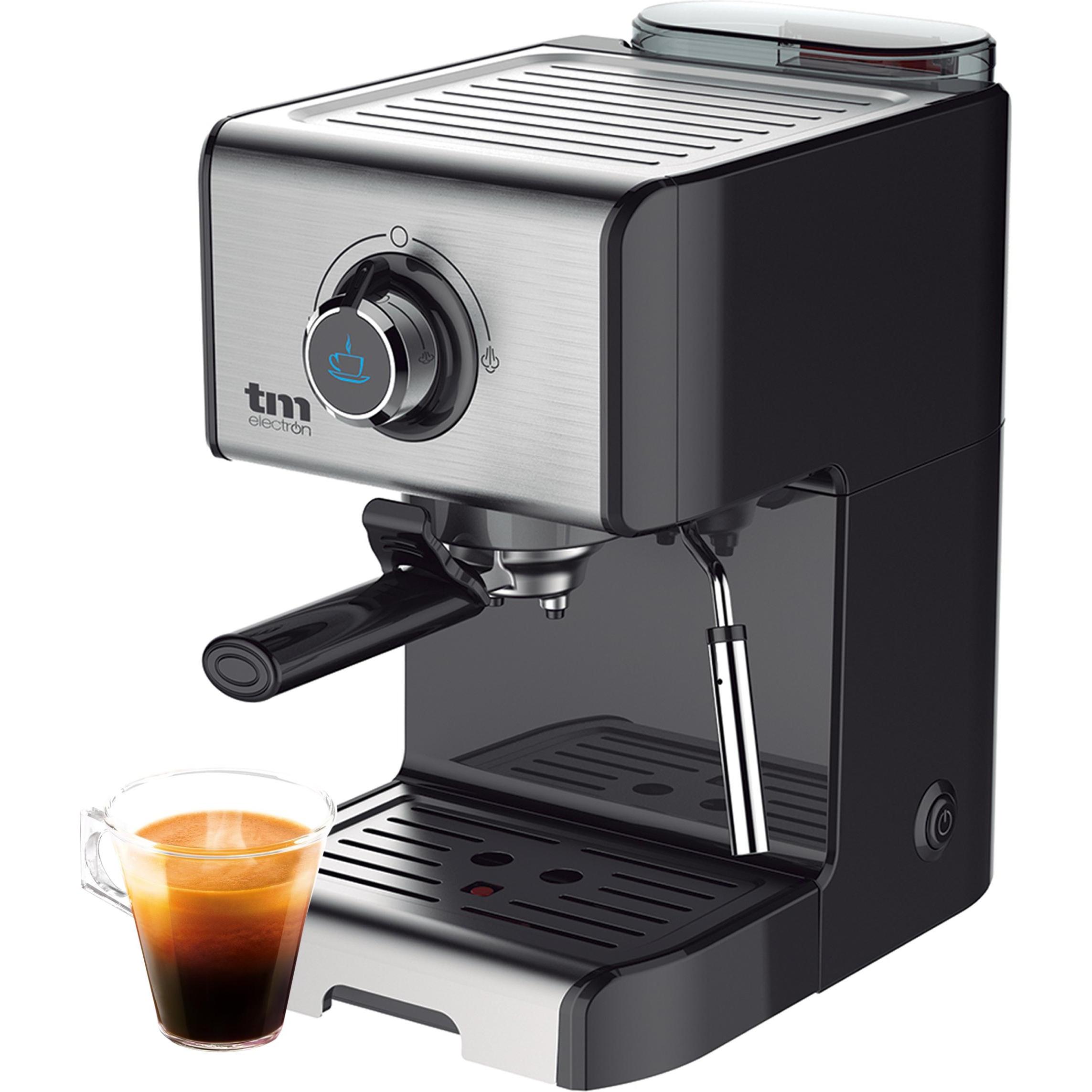 TM Electron Manuelle Express-Kaffeemaschine, Siebträgermaschine, Schwarz