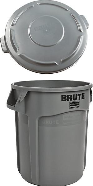 Rubbermaid Universalcontainer BRUTE® mit Deckel rund (75 l)