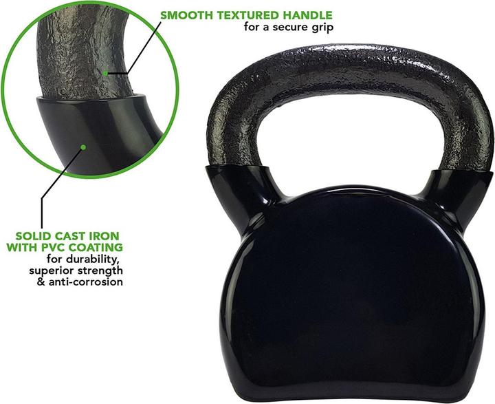 Image du produit Tunturi Vinyl Gusseisen Kettlebell (1 x 16 kg)