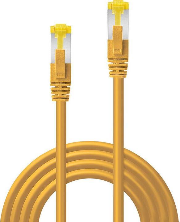 Productafbeelding Lindy 1,5m RJ45 S/FTP LSZH netwerkkabel, gele Cat.6A stekker, Cat.7 ruwe kabel (S/FTP, CAT6a, 1.50 m)