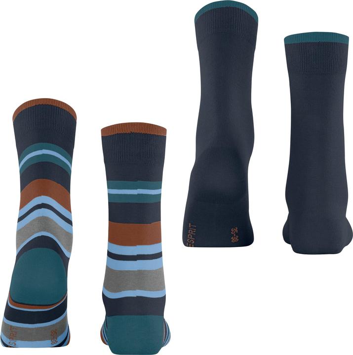 Produktbild Esprit Retro Stripe 2-Pack Damen (2er Pack, 39 - 42)