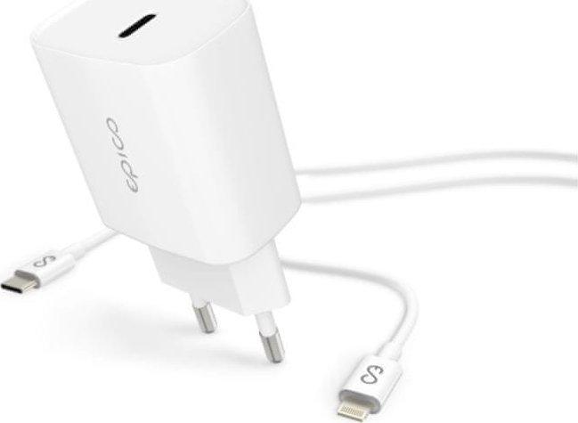 Produktbild Epico Schnellladegerät + USB-C-Kabel an Lightnig (20 W)