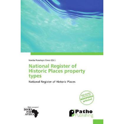 National Register of Historic Places property types, Fachbücher von Noelia Penelope Greer