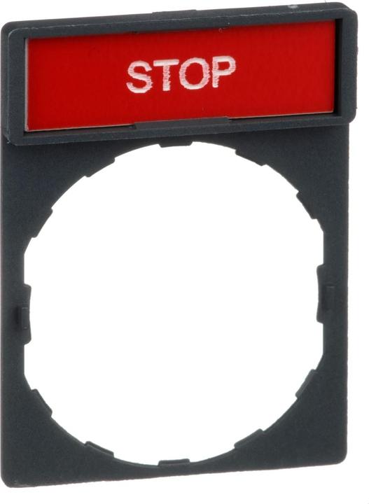 Produktbild Schneider Electric Bezeichnungsschild STOP