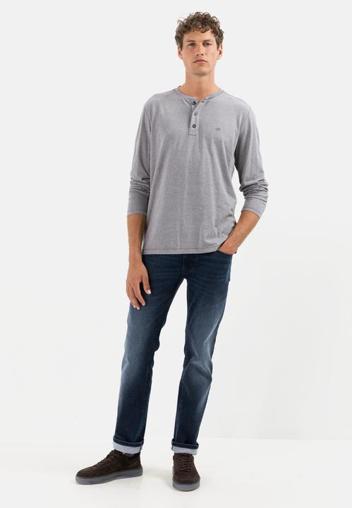 Produktbild Camel Active Langarm Henleyshirt aus nachhaltigen Baumwollmix (M)
