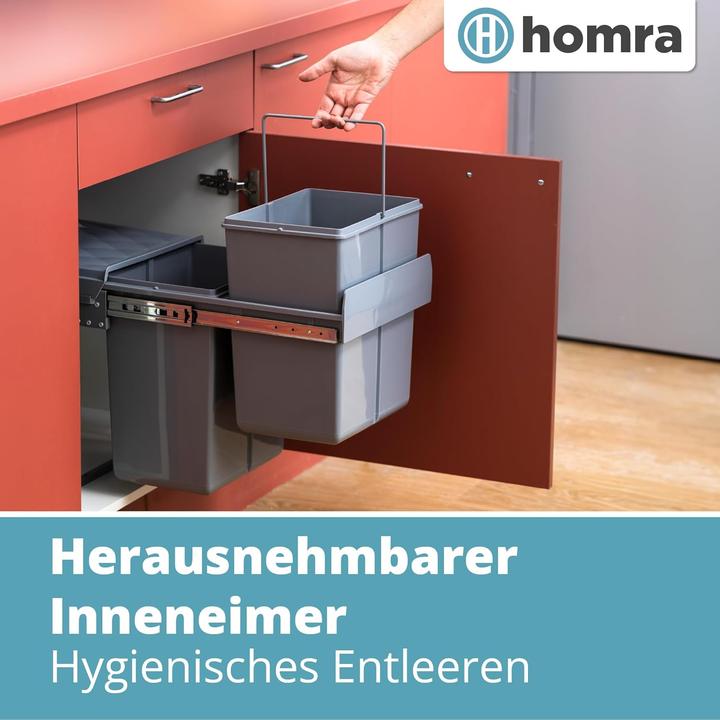 Produktbild Homra Ausziehbares Müll-Trennsystem (40 l)
